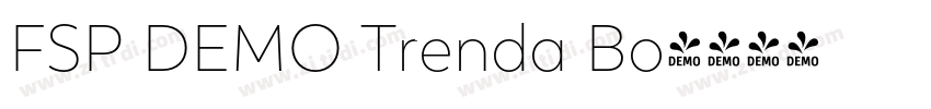 FSP DEMO Trenda Bo字体转换 FSP DEMO Trenda Bo字体转换